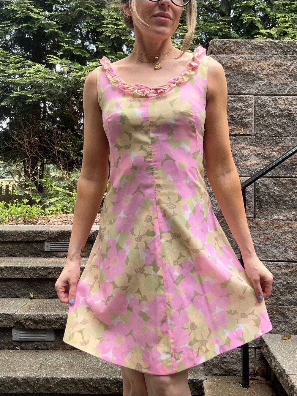 Vintage 60s Boho Midi-Dress